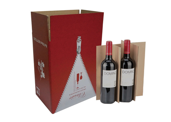 Good price Μπλε βιώσιμη ζαρωμένη κρασιού δώρων υπηρεσία cOem ελασματοποίησης κιβωτίων ματ σε απευθείας σύνδεση