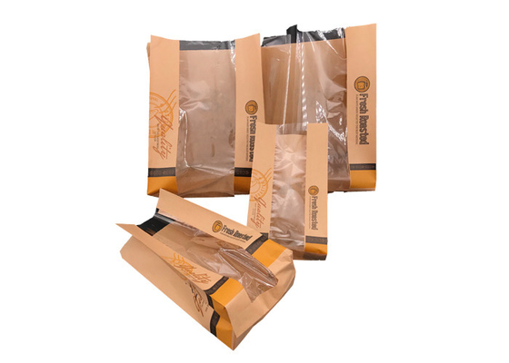 Good price Ανακυκλωμένος Greaseproof Τύπος τσαντών εγγράφου της Kraft βαθμού τροφίμων που λουστράρει την υπηρεσία ODM σε απευθείας σύνδεση