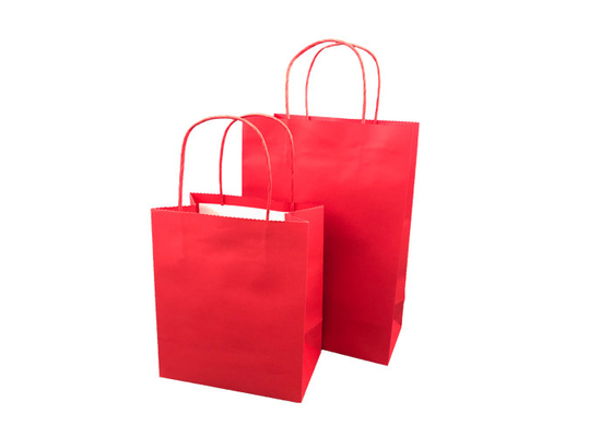 Good price Κόκκινη συσκευασία εγγράφου Eco, βιοδιασπάσιμο προσαρμοσμένο τσάντες μέγεθος αγορών σε απευθείας σύνδεση