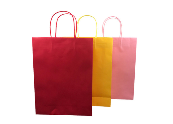 Good price Χρωματισμένο το φαντασία έγγραφο Eco που συσκευάζει το ανακυκλώσιμο έγγραφο χαρακτηριστικών γνωρισμάτων έστριψε τη λαβή σε απευθείας σύνδεση
