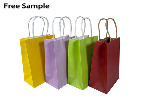 Good price η τσάντα αγορών εγγράφου 15*8*21cm 250gsm CMYK Kraft έστριψε τις λαβές σε απευθείας σύνδεση